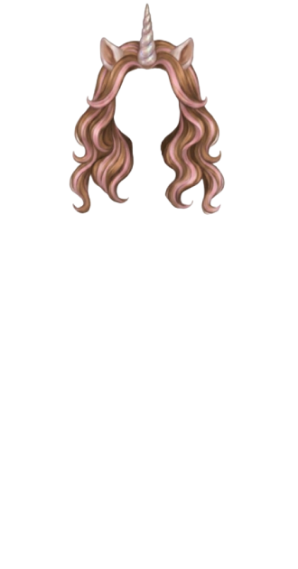 Brown Unicorn Hair Ears
