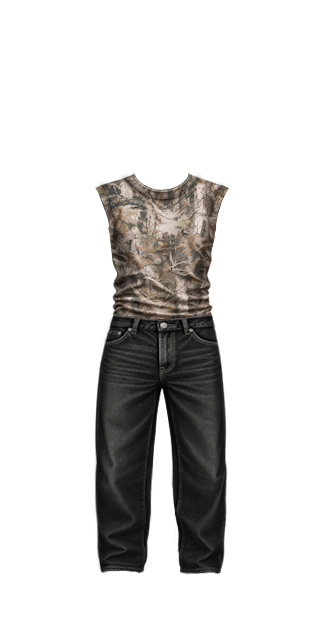 Camo Tank & Jeans