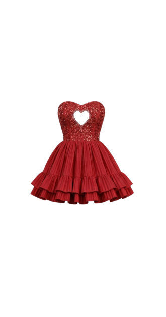 Heart red dress