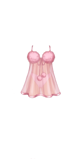 Sheer Fluffy Babydoll Nighty