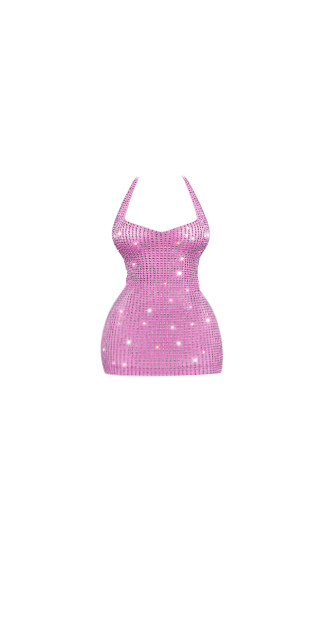 Pink Crystal Mirage Dress
