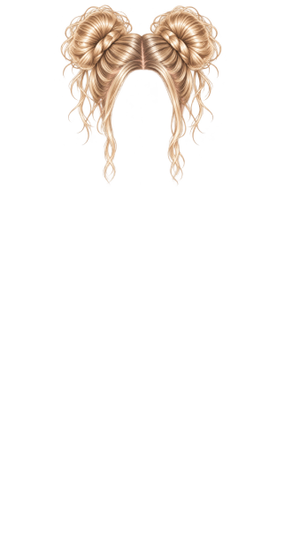 Blonde Doll Buns
