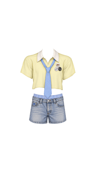 Blue n Yellow Tie