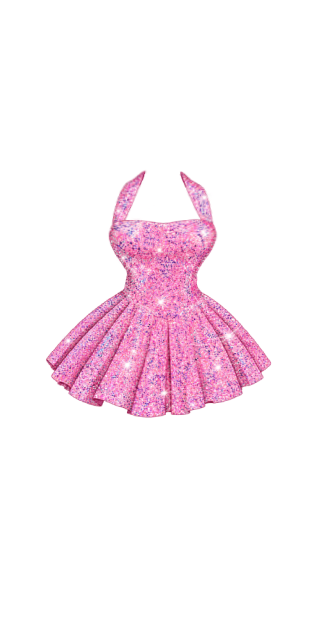 Pink Starburst Sparkle Dress