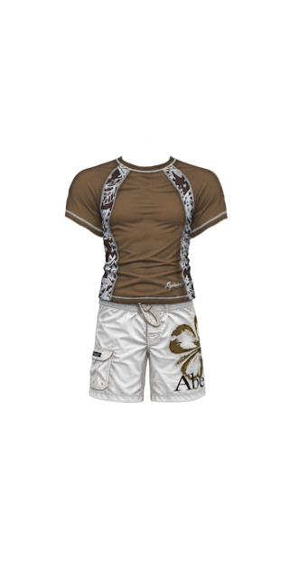 Brown Swimswear