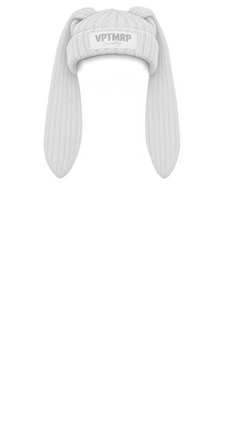 White Bunny Beanie