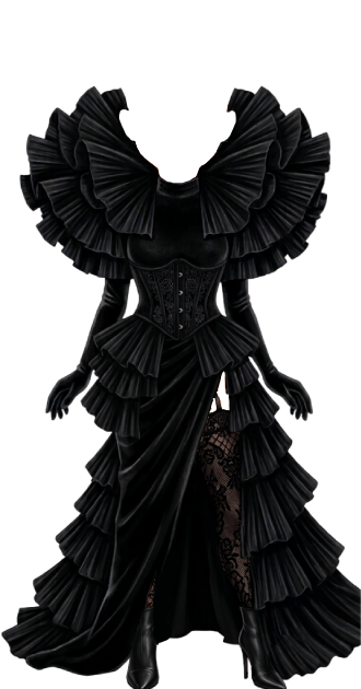 Gothic Ruffle Dark