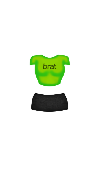 Brat Crop Tee & Mini Skirt