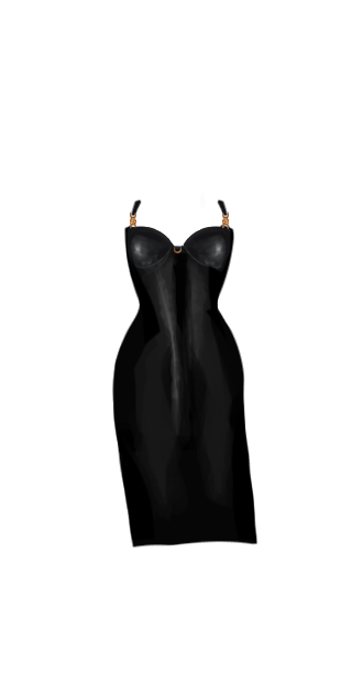 Versace Leather Gown