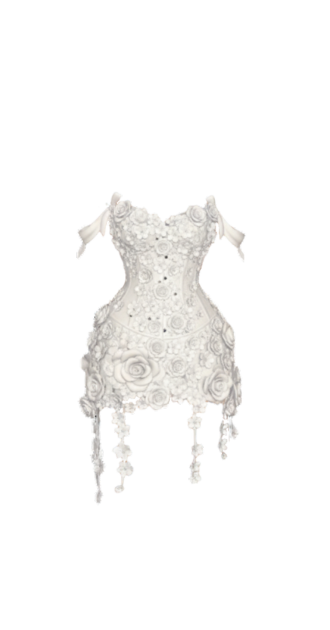 3D Floral Appliqué Mini Dress