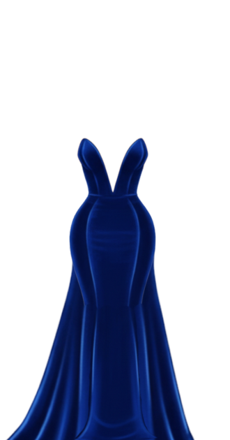 Royal Blue Velvet Dress