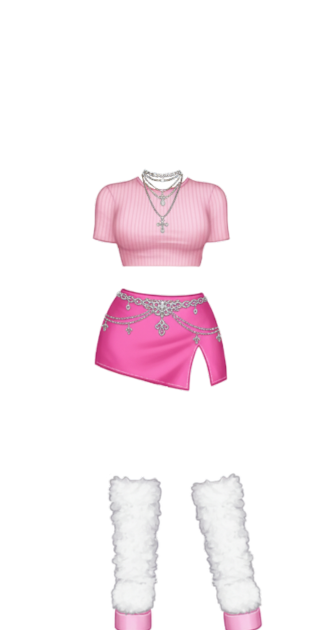 Pink Y2K Fuzzy Boots Outfit