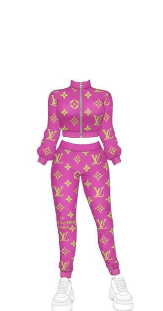 Pink Louis Vitton Track Suit