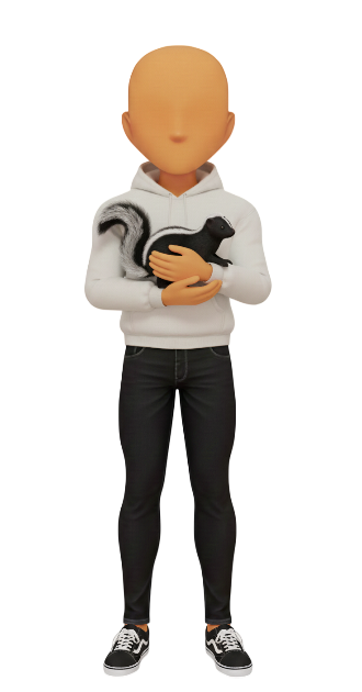 Male Skunk Hoodie