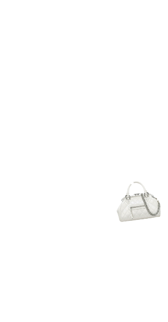 Marc Jacobs White Leather Stam Bag