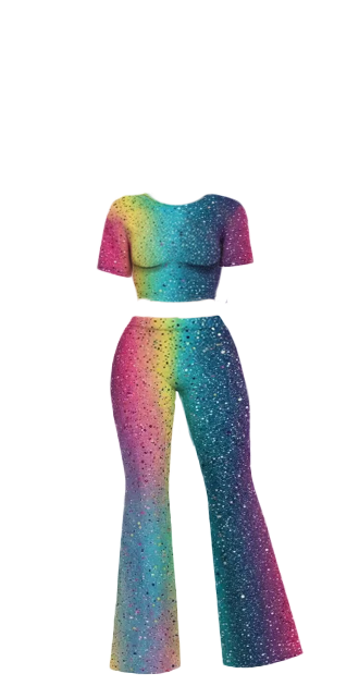 Colorful Glittery Outfit
