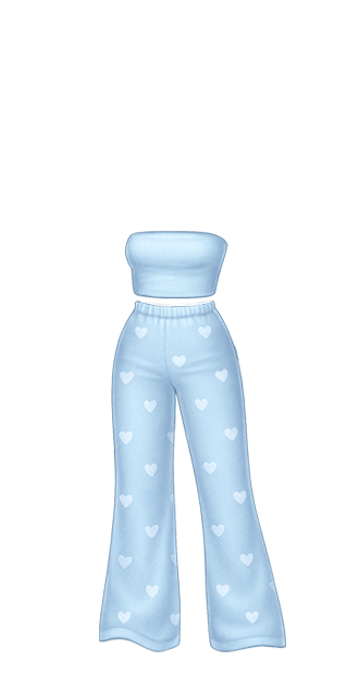 Blue Heart Pajamas