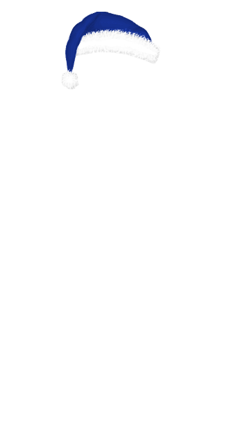 Blue Santa Hat