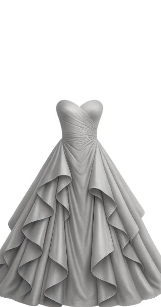 Silver Prom Gown