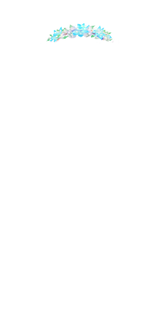 Icey Blue Flower Crown