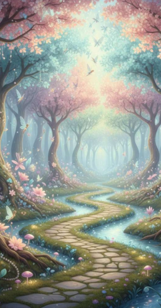 Bosque fluristo background