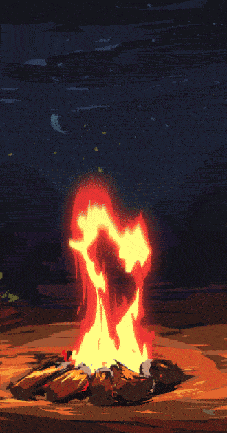 Raging Campfire Animated Background