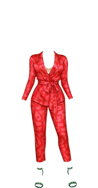 Red Pantsuit