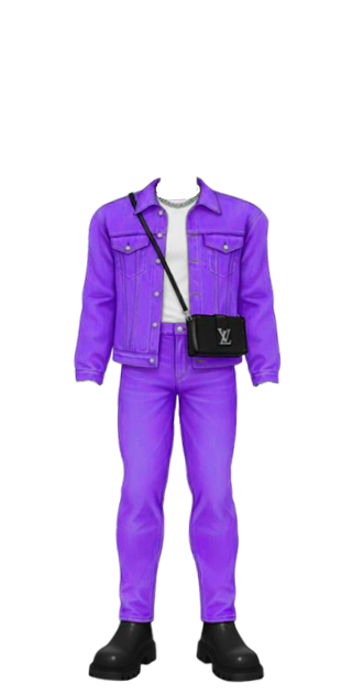 Denim Purple Louis