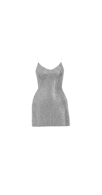 Rhinestone Mini Dress