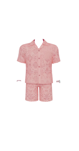 Salmon Shirt n Shorts