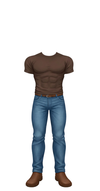 Dark Brown Muscle Tee