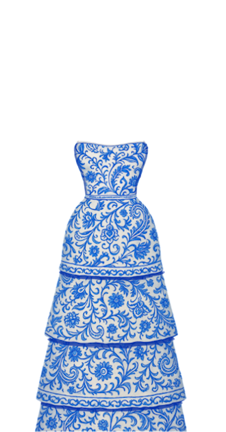 Porcelain Tiered Dress