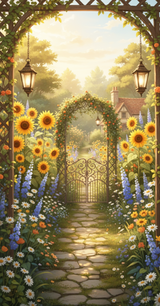 Sunflower garden