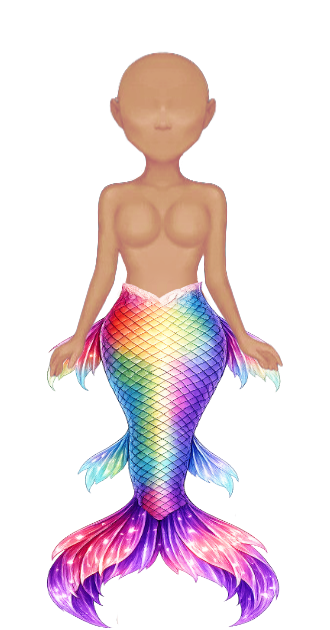 Rainbow Mermaid Skin