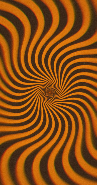 Orange + Black Swirls