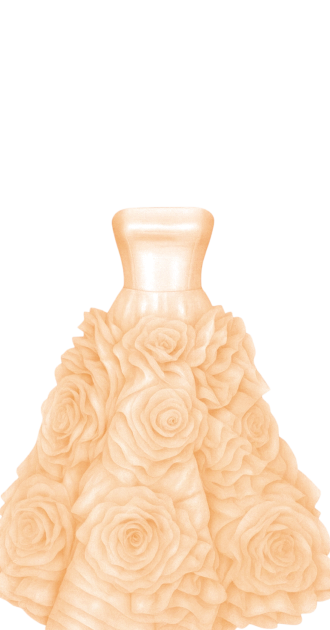 Peach Gown