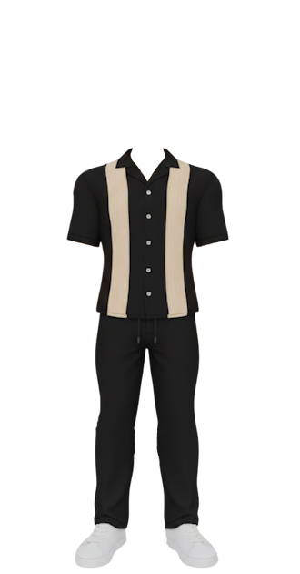 Black & White Striped