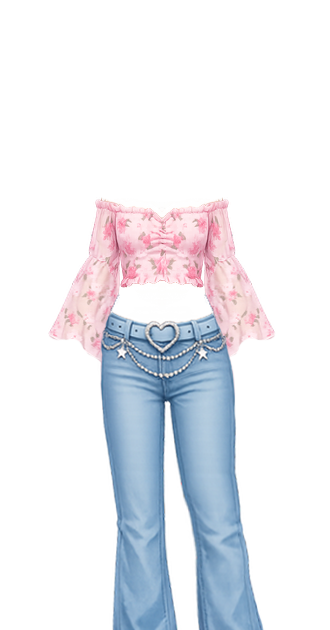 Floral Sweetheart Long Sleeves