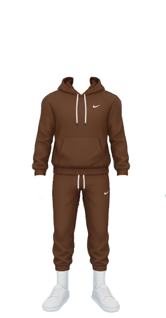 brown nike sweatsuit