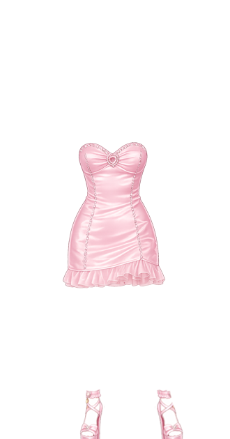 Satin Valentine Dress