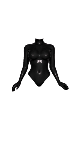 Latex Bodysuit - Black