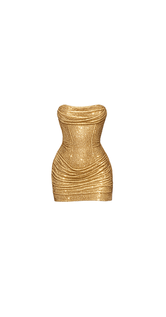 Golden Shimmer Gown