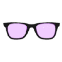 Glasses with shaded lenses