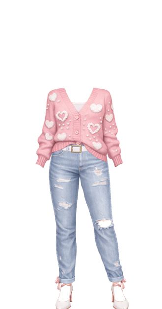 Cozy Hearts Sweater