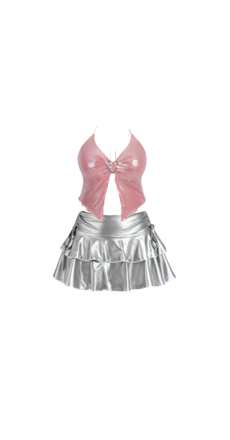 Pink And Silver Outfit