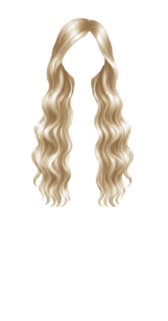 Blonde waves hair