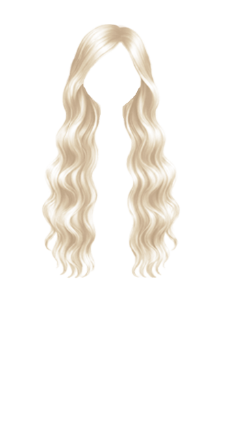 Platinum waves hair