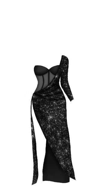 Sparkle Gown (Black)
