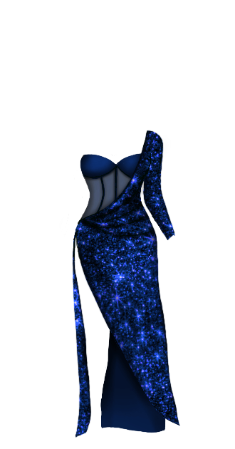 Sparkle Gown (Blue)