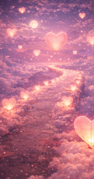 valentines cloud walkway